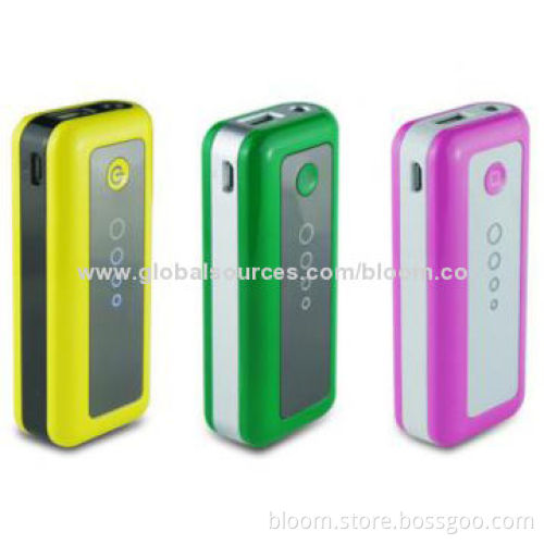 4,000mAh Power Bank in Colorful Shape, Suitable for Smartphones/Tablet PCs